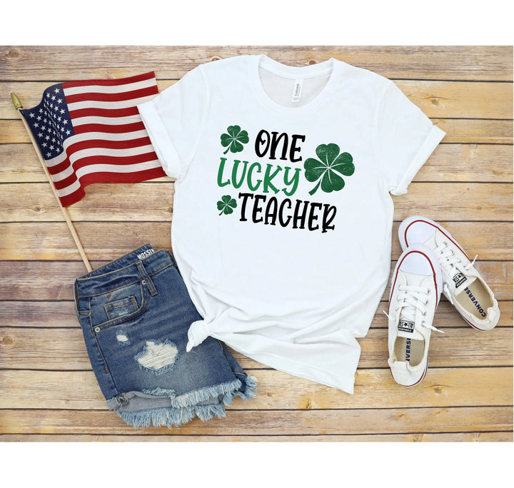 Lucky Teacher Shirts | One Lucky Teacher St. Patrick's Day Shirt Shirtprintingcenter