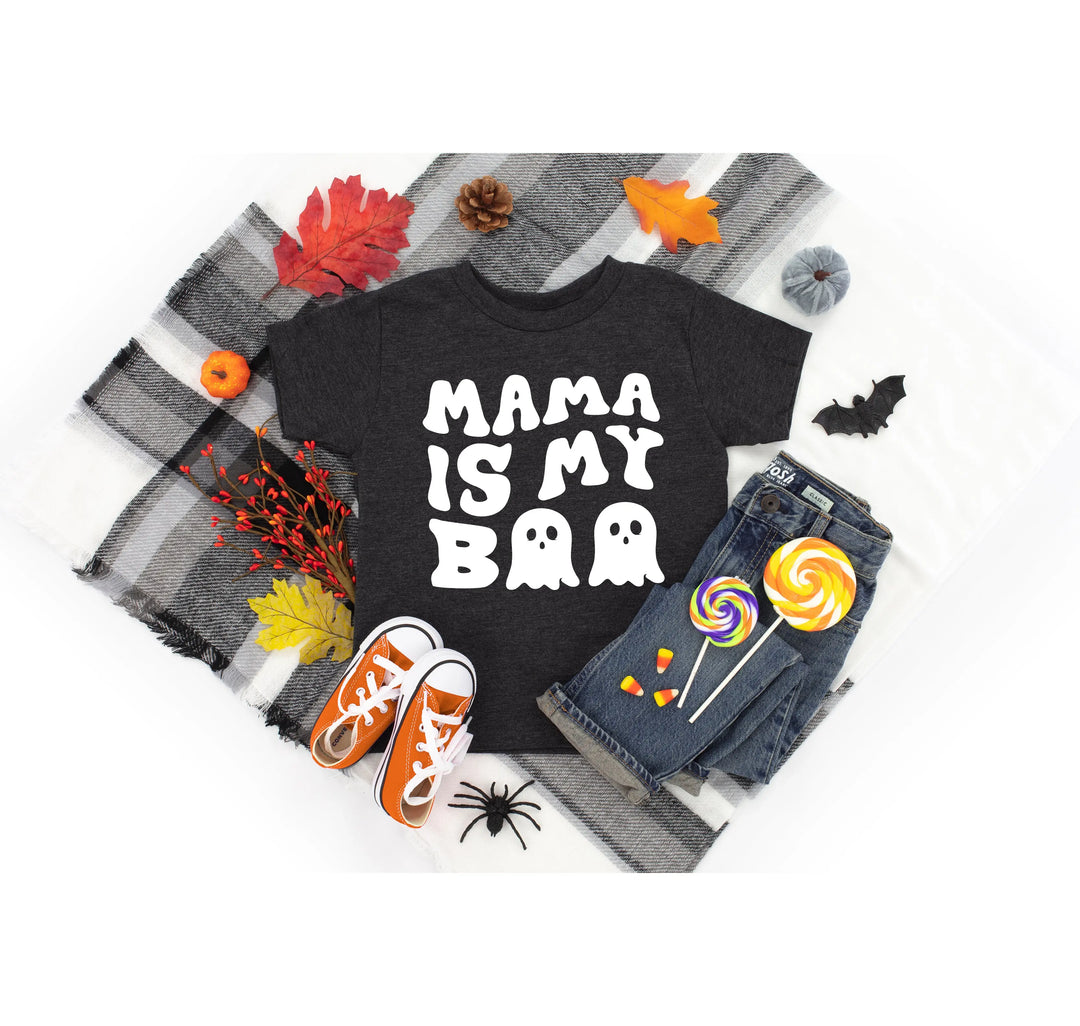 Mama is My Boo Shirt | Cute Halloween Ghost Kids Tee Shirtprintingcenter