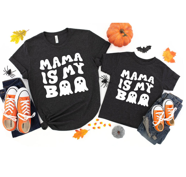 Mama is My Boo Shirt | Cute Halloween Ghost Kids Tee Shirtprintingcenter