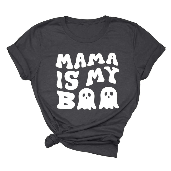 Mama is My Boo Shirt | Cute Halloween Ghost Kids Tee Shirtprintingcenter