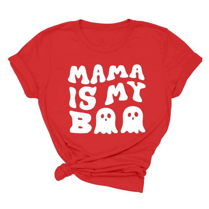 Mama is My Boo Shirt | Cute Halloween Ghost Kids Tee Shirtprintingcenter