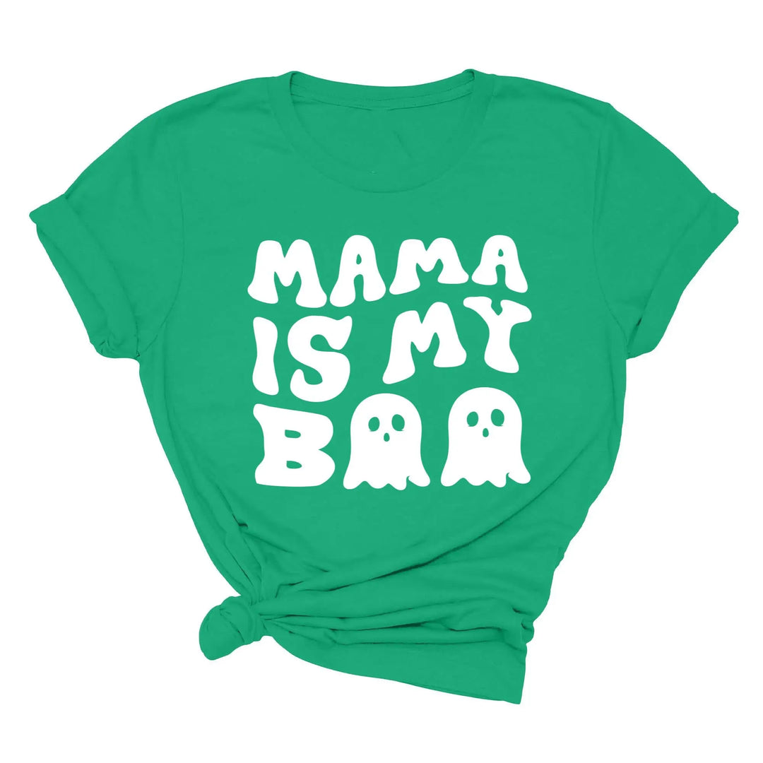 Mama is My Boo Shirt | Cute Halloween Ghost Kids Tee Shirtprintingcenter