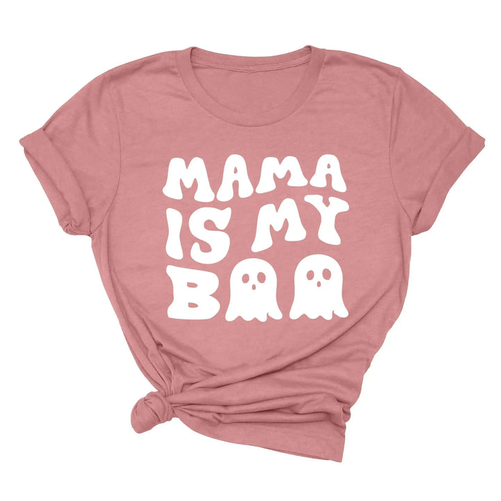 Mama is My Boo Shirt | Cute Halloween Ghost Kids Tee Shirtprintingcenter