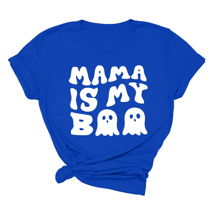 Mama is My Boo Shirt | Cute Halloween Ghost Kids Tee Shirtprintingcenter