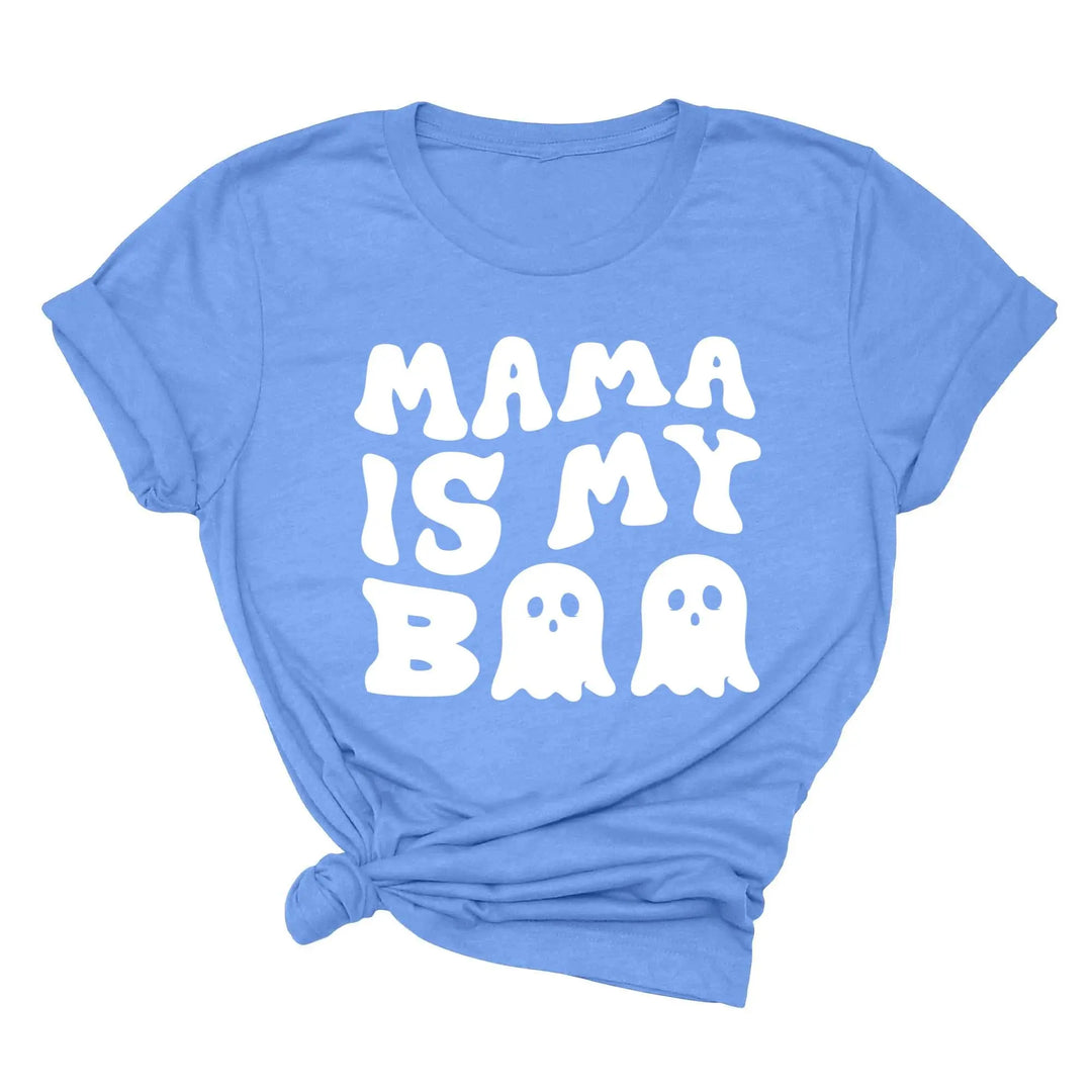 Mama is My Boo Shirt | Cute Halloween Ghost Kids Tee Shirtprintingcenter