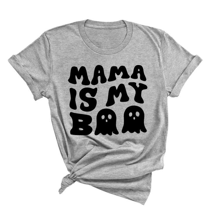Mama is My Boo Shirt | Cute Halloween Ghost Kids Tee Shirtprintingcenter