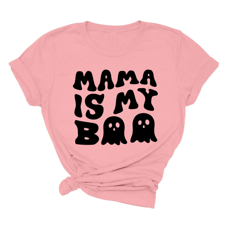 Mama is My Boo Shirt | Cute Halloween Ghost Kids Tee Shirtprintingcenter