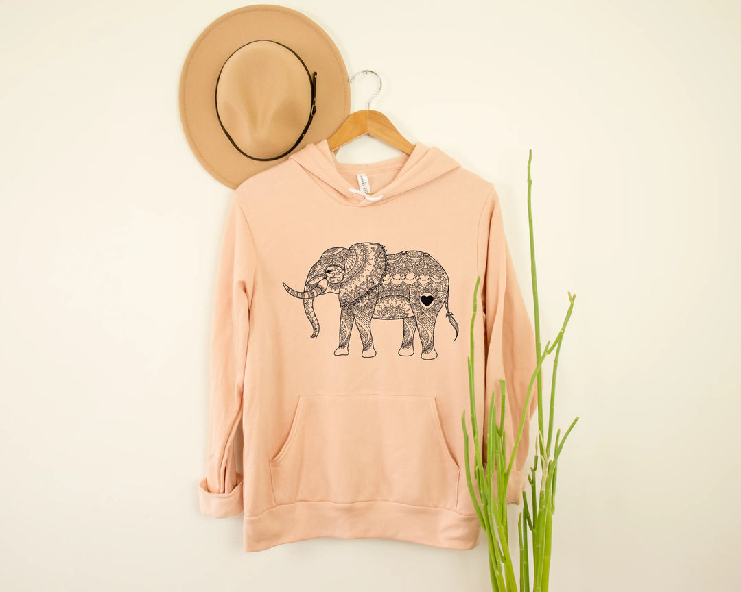 Mandala Elephant Sweatshirt Hoodie - Boho Zoo Animal Gift for Lovers Shirtprintingcenter