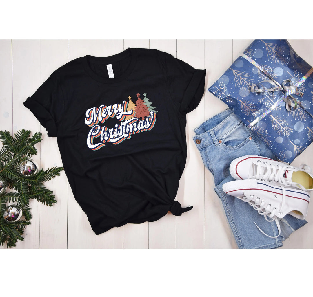 Merry Shirts | Vintage Retro Christmas Family Tee Shirtprintingcenter