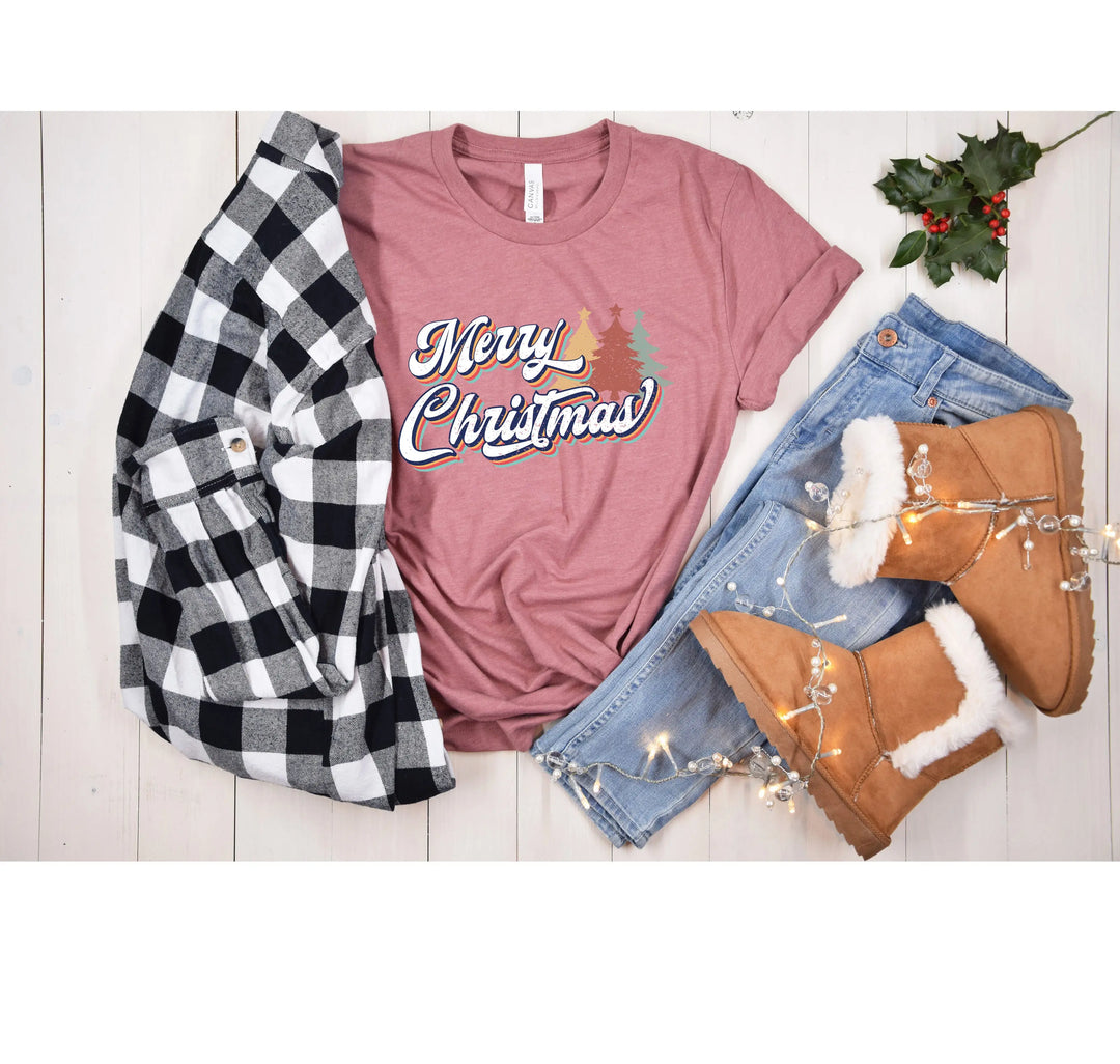 Merry Shirts | Vintage Retro Christmas Family Tee Shirtprintingcenter