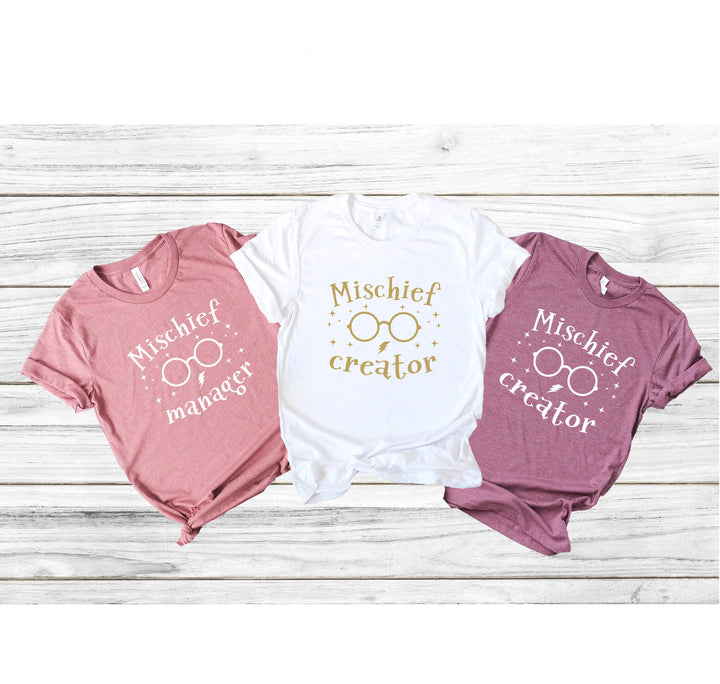 Mischief Creator & Manager Shirts | Funny Family Vacation Tees Shirtprintingcenter