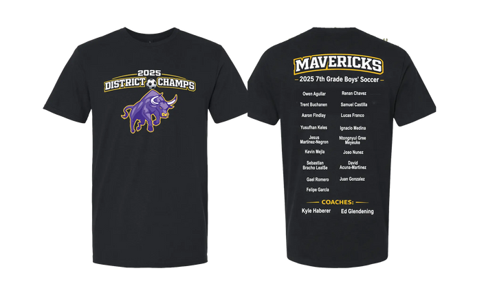 Morton Ranch Junior High – 2025 District Champs T-Shirt Shirtprintingcenter