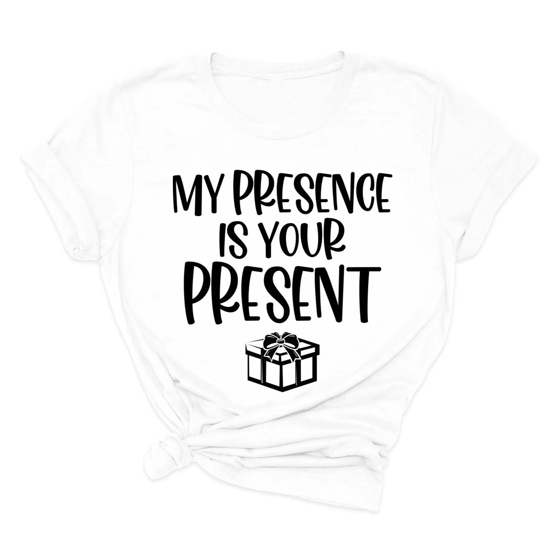 My Presence Is Your Present Shirt - Funny Christmas Couple Matching Tee Shirtprintingcenter