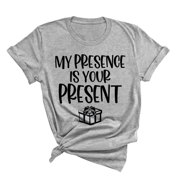 My Presence Is Your Present Shirt - Funny Christmas Couple Matching Tee Shirtprintingcenter