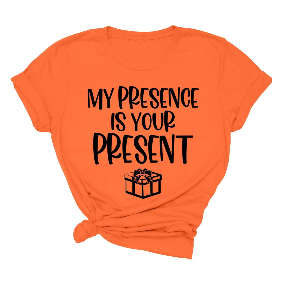 My Presence Is Your Present Shirt - Funny Christmas Couple Matching Tee Shirtprintingcenter
