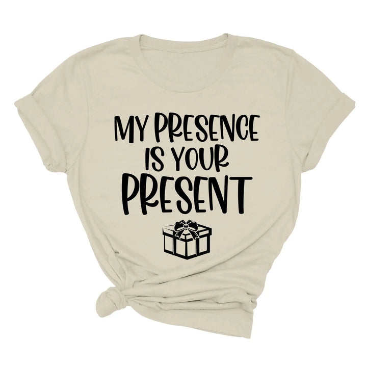 My Presence Is Your Present Shirt - Funny Christmas Couple Matching Tee Shirtprintingcenter