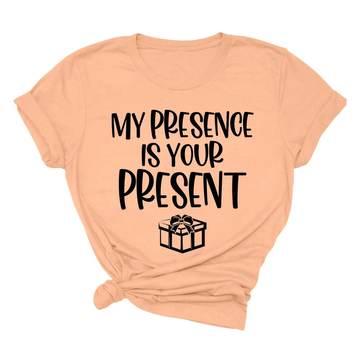My Presence Is Your Present Shirt - Funny Christmas Couple Matching Tee Shirtprintingcenter