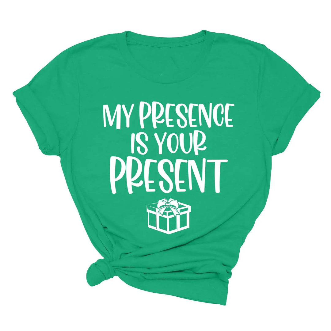 My Presence Is Your Present Shirt - Funny Christmas Couple Matching Tee Shirtprintingcenter