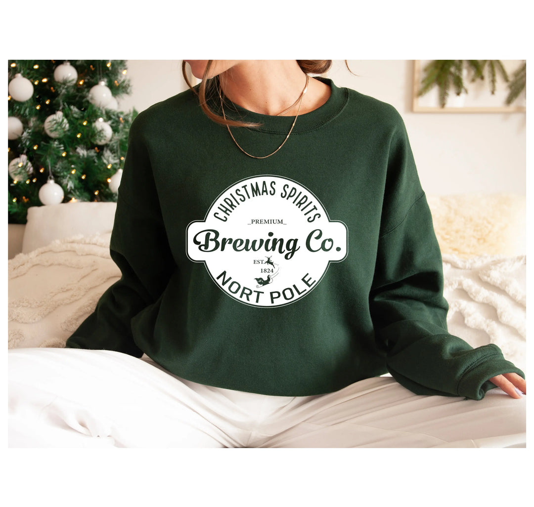 North Pole Brewing Co. Sweatshirts | North Pole Sweatshirts | Family Christmas Gift Shirtprintingcenter
