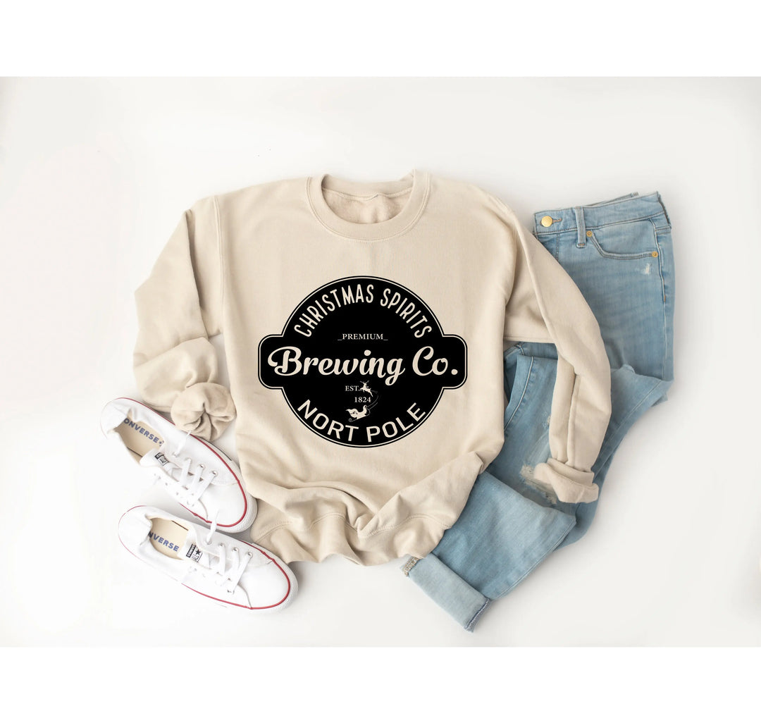 North Pole Brewing Co. Sweatshirts | North Pole Sweatshirts | Family Christmas Gift Shirtprintingcenter