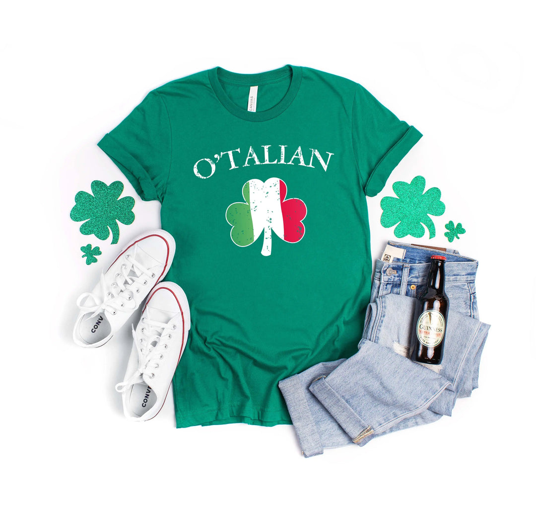 O'Talian Shirt - Shamrock & Irish Italian St. Patrick's Day Tee Shirtprintingcenter