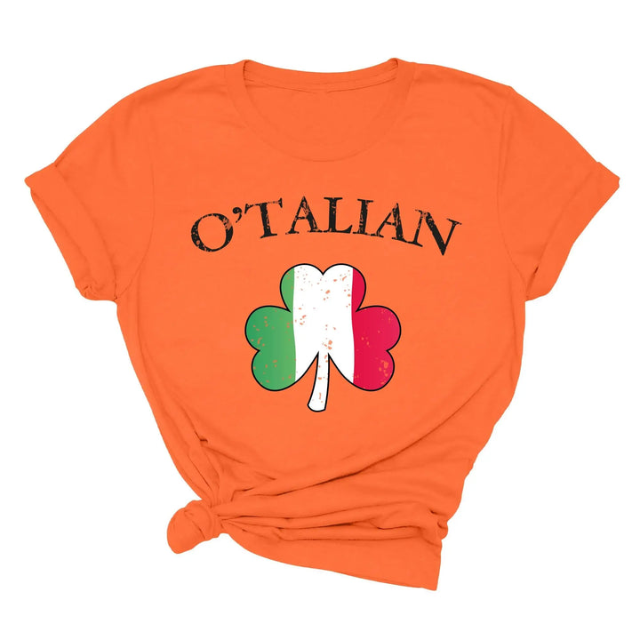 O'Talian Shirt - Shamrock & Irish Italian St. Patrick's Day Tee Shirtprintingcenter