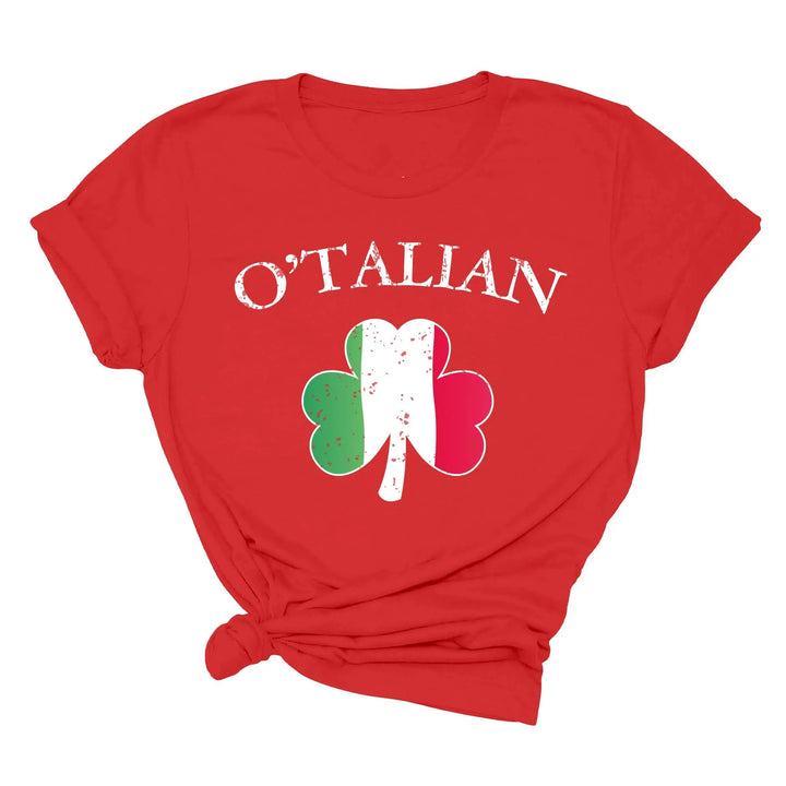 O'Talian Shirt - Shamrock & Irish Italian St. Patrick's Day Tee Shirtprintingcenter