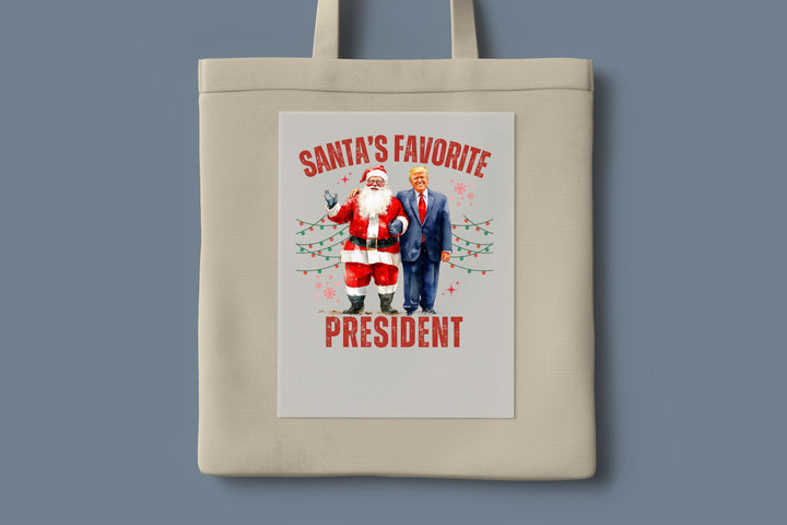 Santa's Favorite President DTF | Christmas Trump DTF Transfer