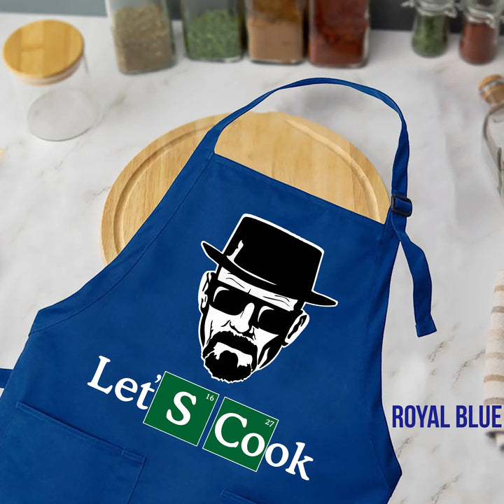 Personalized BBQ Apron for Men - Let's Cook | Chef Gift for Him Shirtprintingcenter