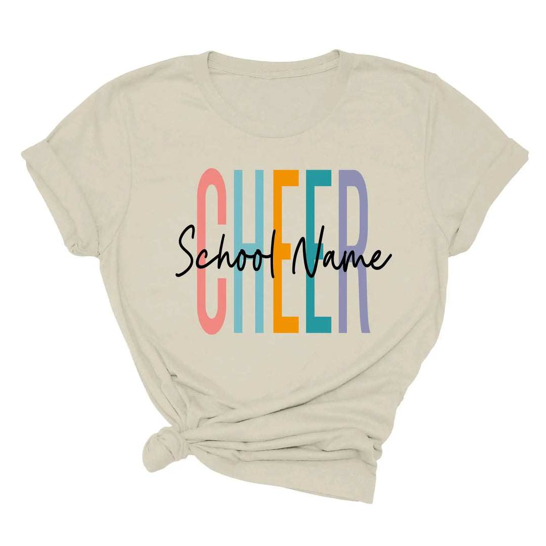 Personalized Cheerleader T-Shirt - Custom Cheer Team & Coach Gift