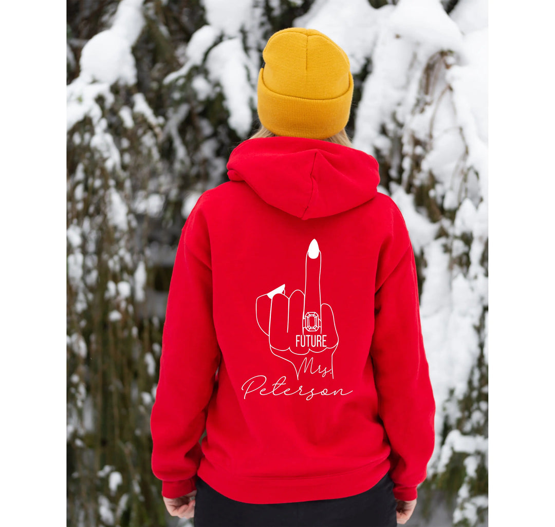Personalized Future Fiancée Sweatshirt - Mrs. & Couples Gift Sweatshirt Shirtprintingcenter