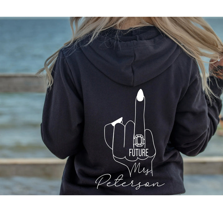 Personalized Future Fiancée Sweatshirt - Mrs. & Couples Gift Sweatshirt Shirtprintingcenter