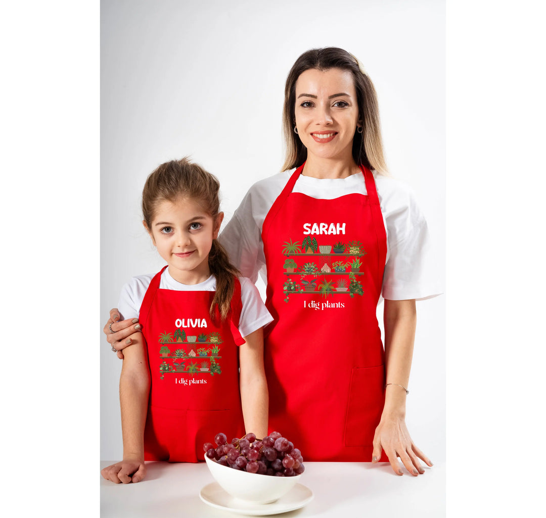 Personalized Gardening Apron - Custom Gift for Plant Lovers Shirtprintingcenter