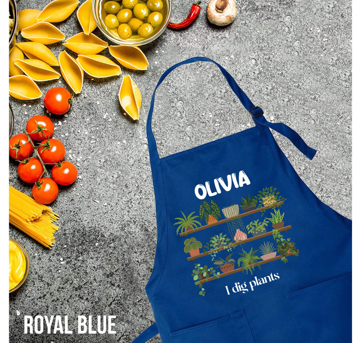 Personalized Gardening Apron - Custom Gift for Plant Lovers Shirtprintingcenter