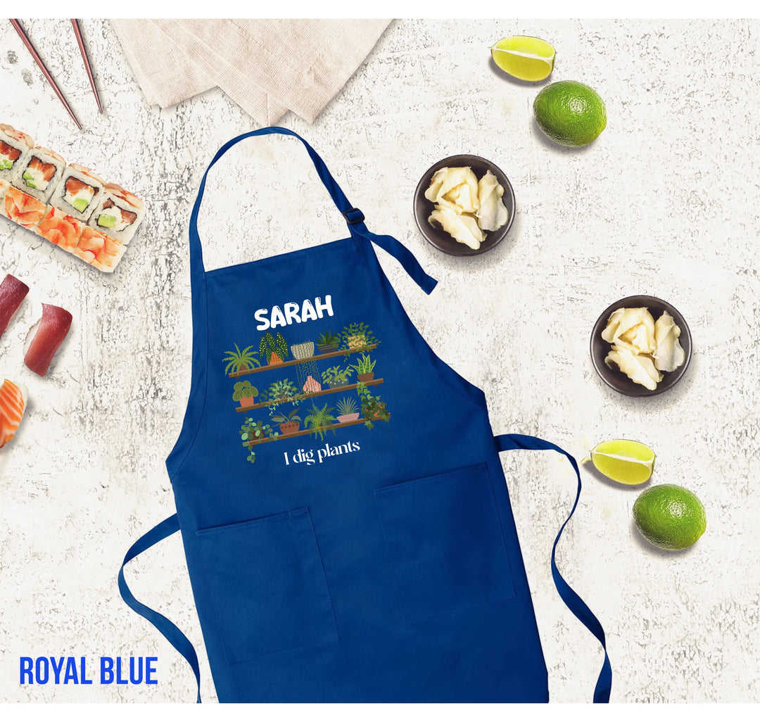 Personalized Gardening Apron - Custom Gift for Plant Lovers Shirtprintingcenter