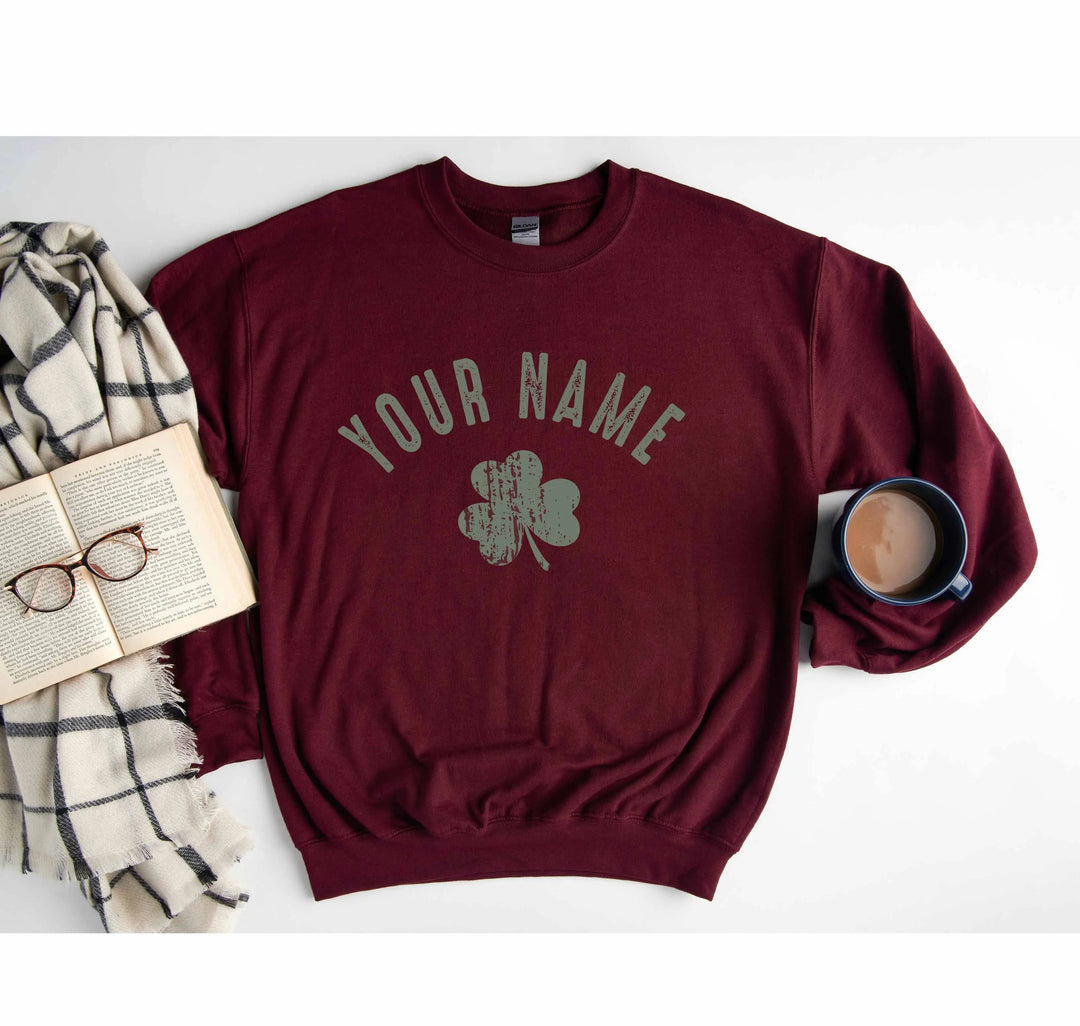 Personalized Last Name St. Patrick's Day Sweatshirt - Custom Irish Tee Shirtprintingcenter