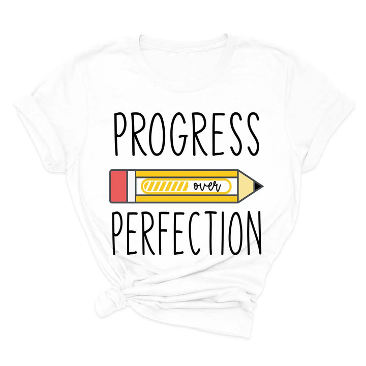 Progress Over Perfection Shirt, Retro Teacher Tee, New Teacher Gifts Shirtprintingcenter