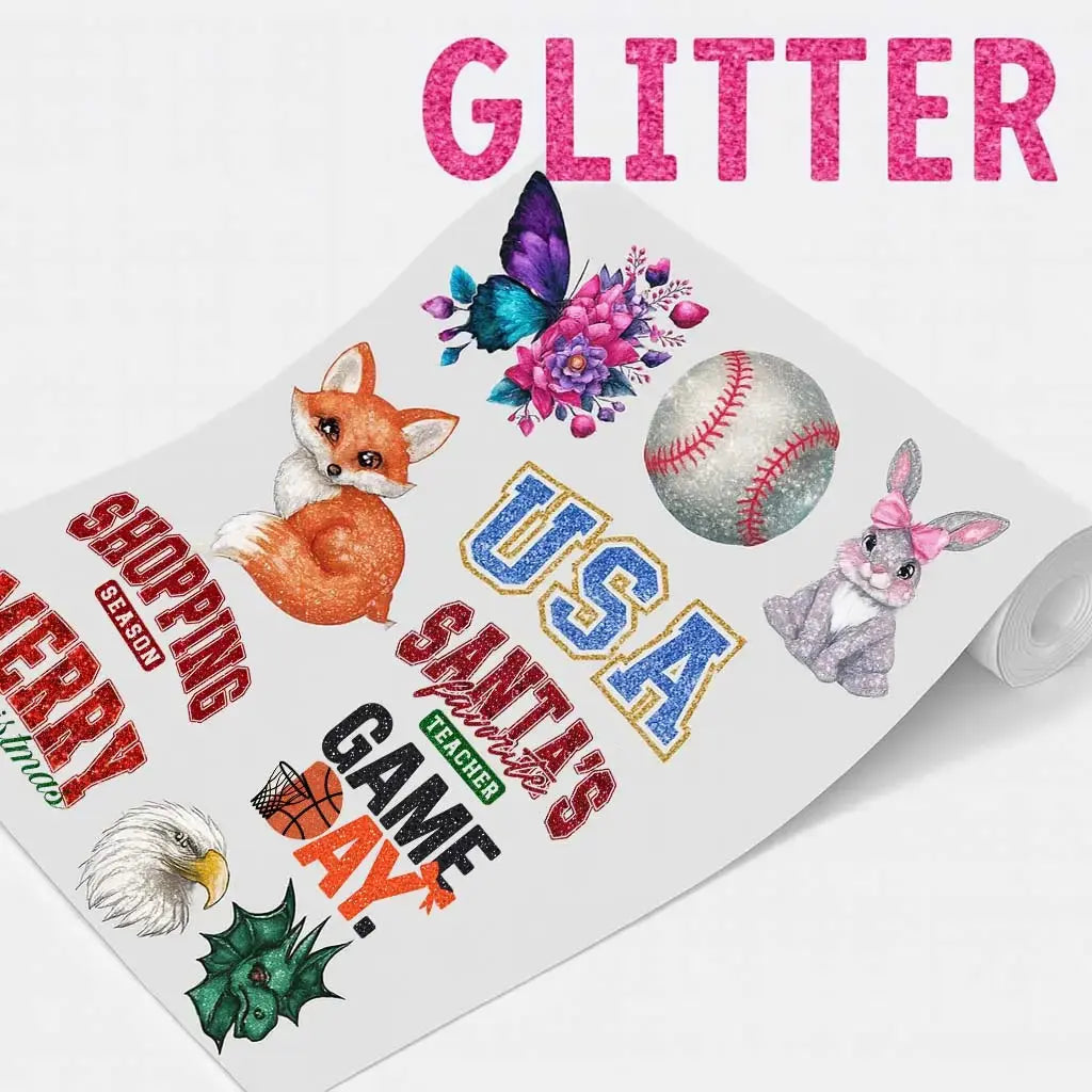 Glitter DTF Gang Sheet Uploader Shirtprintingcenter