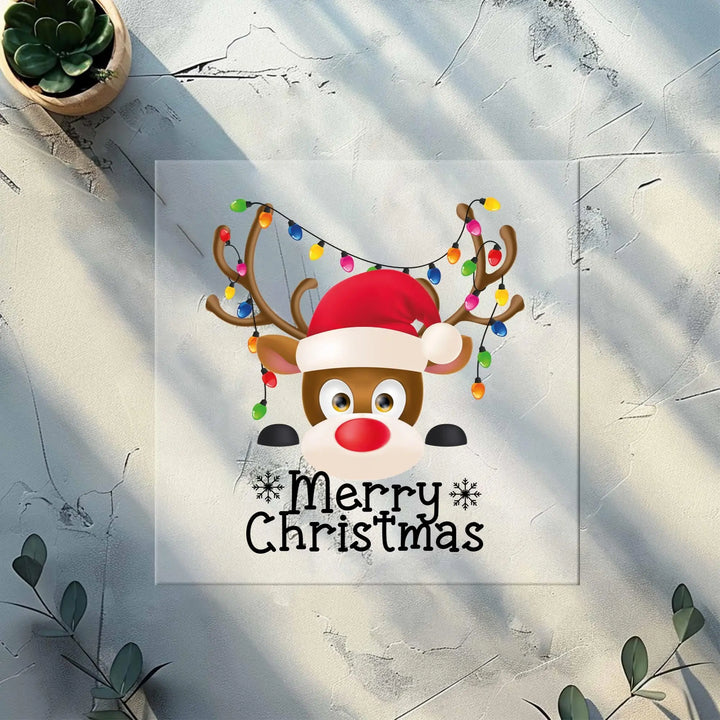 Reindeer Face DTF Transfers | Merry Christmas Family Matching DTF Transfers