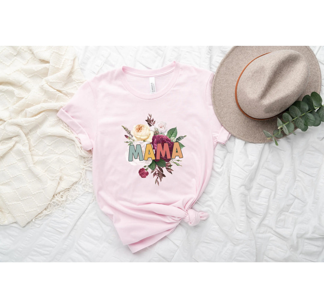 Retro Floral Mama T-Shirt - Vintage Flower Tee | Mother's Day Gift Shirtprintingcenter