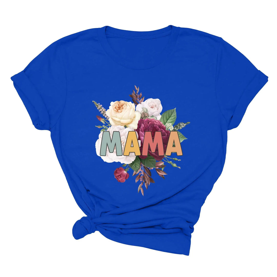 Retro Floral Mama T-Shirt - Vintage Flower Tee | Mother's Day Gift Shirtprintingcenter