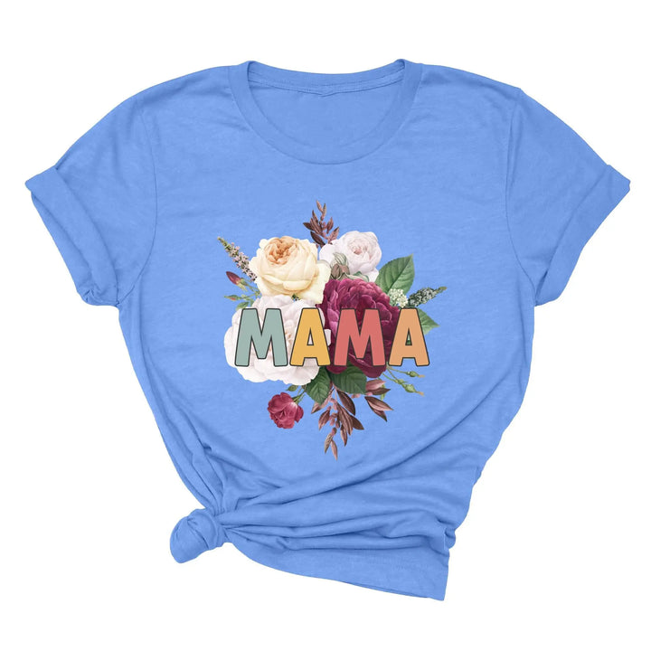 Retro Floral Mama T-Shirt - Vintage Flower Tee | Mother's Day Gift Shirtprintingcenter