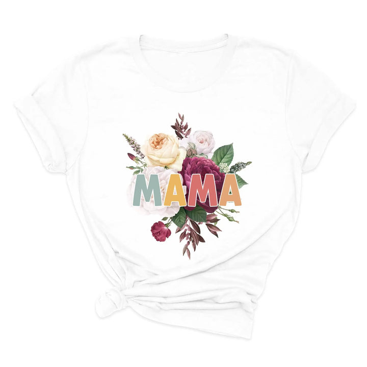 Retro Floral Mama T-Shirt - Vintage Flower Tee | Mother's Day Gift Shirtprintingcenter