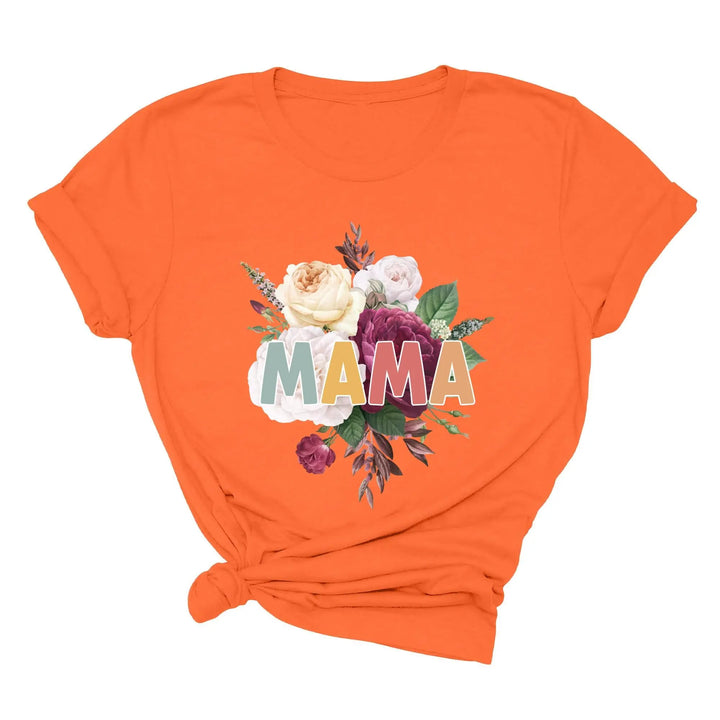 Retro Floral Mama T-Shirt - Vintage Flower Tee | Mother's Day Gift Shirtprintingcenter