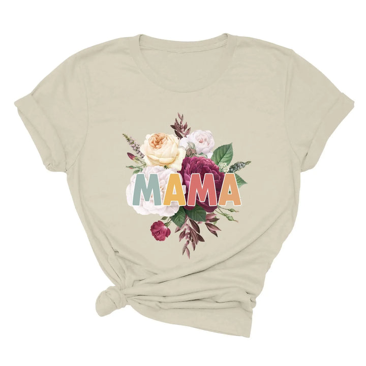 Retro Floral Mama T-Shirt - Vintage Flower Tee | Mother's Day Gift Shirtprintingcenter