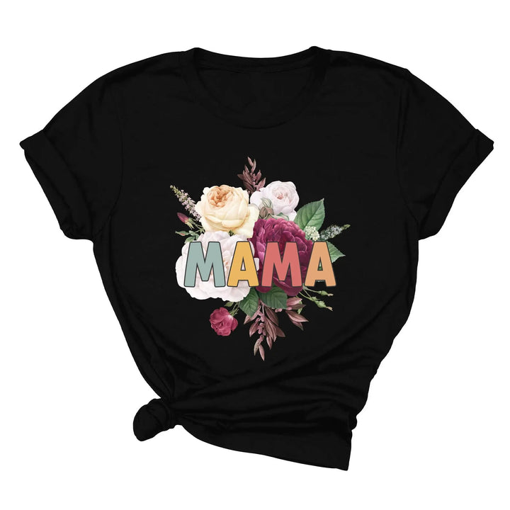 Retro Floral Mama T-Shirt - Vintage Flower Tee | Mother's Day Gift Shirtprintingcenter