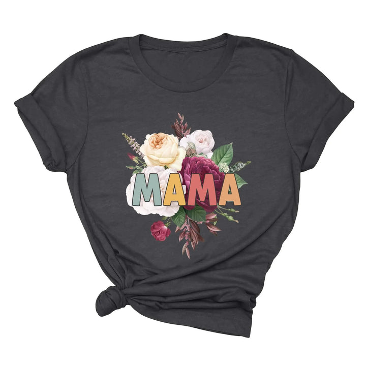 Retro Floral Mama T-Shirt - Vintage Flower Tee | Mother's Day Gift Shirtprintingcenter