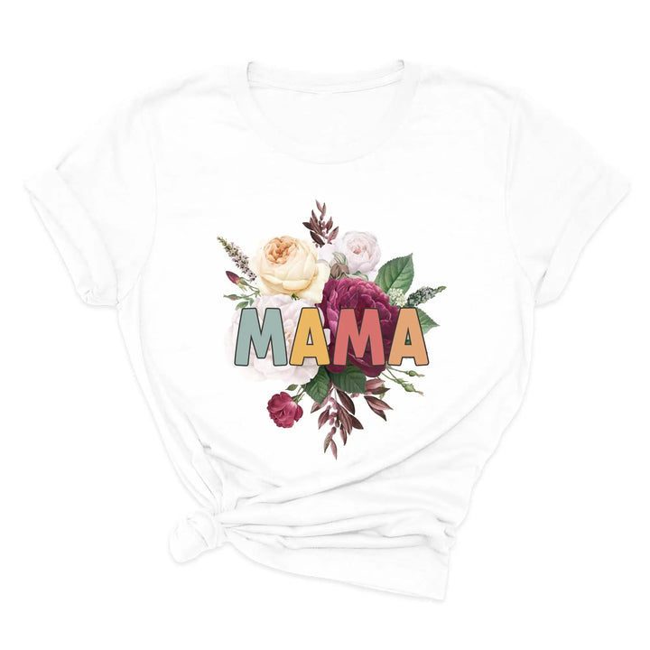 Retro Floral Mama T-Shirt - Vintage Flower Tee | Mother's Day Gift Shirtprintingcenter