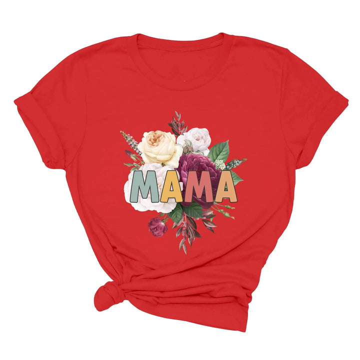 Retro Floral Mama T-Shirt - Vintage Flower Tee | Mother's Day Gift Shirtprintingcenter