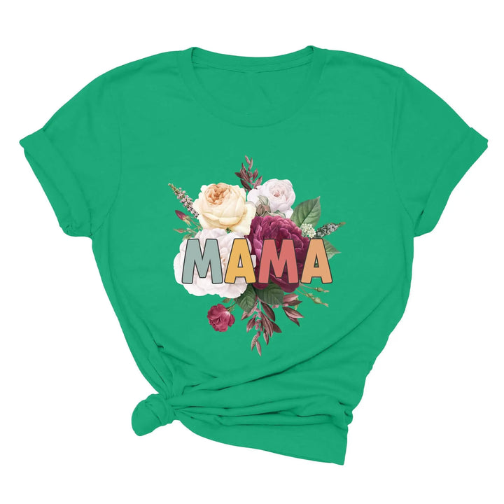 Retro Floral Mama T-Shirt - Vintage Flower Tee | Mother's Day Gift Shirtprintingcenter